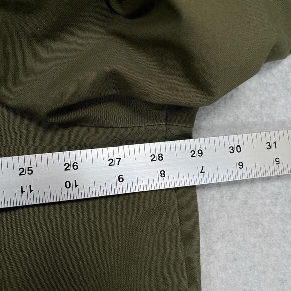 LL Bean Adirondack Barn Coat Womens 3X Chore Jacket Green Flannel Plaid Lined - Picture 5 of 13